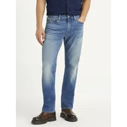 Levi's 513 Blue Cotton Slim Fit Jeans-picture-44