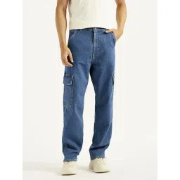 Levi's 568 Blue Loose Fit Cargo Jeans-picture-47