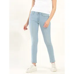 Levi's 711 Blue Cotton Skinny Fit Jeans-picture-25