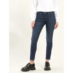 Levi's 711 Blue Cotton Skinny Fit Jeans-picture-13