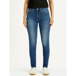 Levi's 721 Blue Cotton Skinny Fit Jeans-picture-35