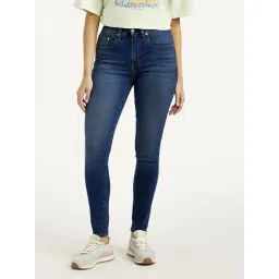 Levi's 721 Dark Blue Skinny Fit Jeans-picture-17