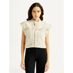 Levi's Beige Cotton Regular Fit Jacket-picture-35