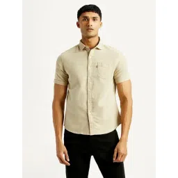 Levi's Beige Cotton Slim Fit Shirt-picture-48