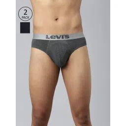 Levi'S Black & Grey Cotton Skinny Fit Briefs - Pack Of 2-picture-36