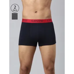 Levi'S Black & Grey Cotton Skinny Fit Trunks - Pack Of 2-picture-35