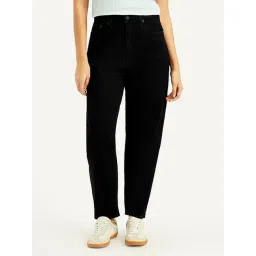 Levi's Black Cotton Loose Tapered Fit Jeans-picture-41