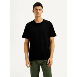 Levi's Black Cotton Regular Fit T-Shirt-picture-39