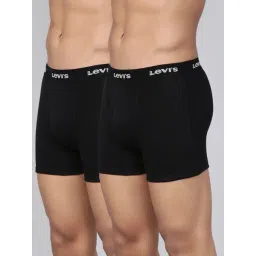 Levi's Black Cotton Regular Fit Trunks - Pack Of 2-picture-28