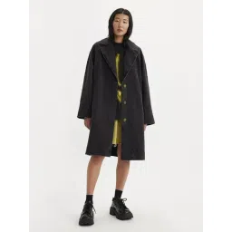 Levi's Black Cotton Relaxed Fit Coat-picture-13