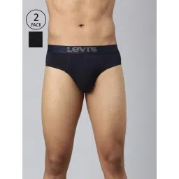 Levi'S Black Cotton Skinny Fit Briefs - Pack Of 2-picture-47