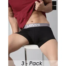 Levi'S Black Cotton Trunks - Pack Of 3-picture-19