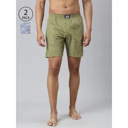 Levi'S Blue & Green Pure Cotton Relaxed Fit Printed Shorts-picture-28