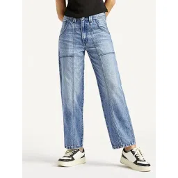 Levi's Blue Cotton Loose Fit Jeans-picture-15