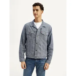 Levi's Blue Cotton Regular Fit Jacket-picture-28