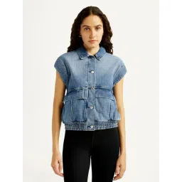 Levi's Blue Cotton Regular Fit Jacket-picture-40