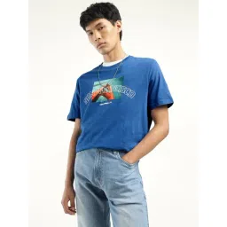 Levi's Blue Cotton Regular Fit Printed T-Shirt-picture-18