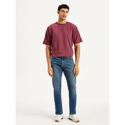 Levi's Blue Cotton Slim Fit Solid Jeans-picture-42