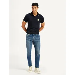 Levi's Blue Cotton Slim Fit Solid Jeans-picture-40