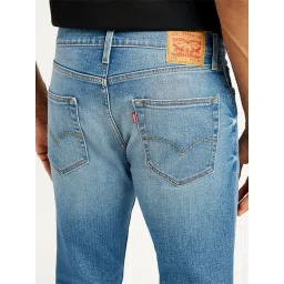 Levi's Blue Cotton Slim Fit Solid Jeans image 4