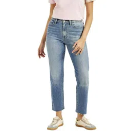 Levi's Blue Cotton Straight Fit Jeans-picture-21