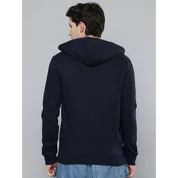 Levis Brand Logo Applique Detail Open Front Hooded Sweatshirt image 4