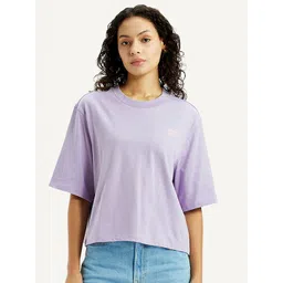 Levis Brand Logo Printed Drop-Shoulder Sleeves Pure Cotton T-shirt-picture-33