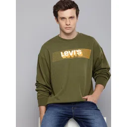 Levis Brand Logo Printed Pure Cotton Sweatshirt-picture-23
