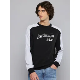 Levis Brand Logo Printed Pure Cotton Sweatshirt-picture-35
