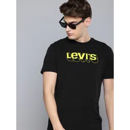 Levis Brand Logo Printed Pure Cotton T-shirt-picture-18