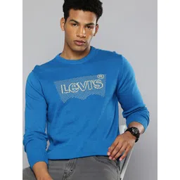 Levis Brand Logo Self Design Pure Cotton Pullover-picture-13