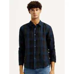 Levis Classic Slim Fit Tartan Checks Checked Spread Collar Shirt-picture-41