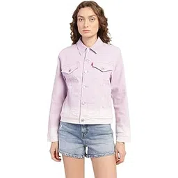 levi's Cotton Blend Women's Oversized Fit Trucker Standard Length Jacket-picture-24