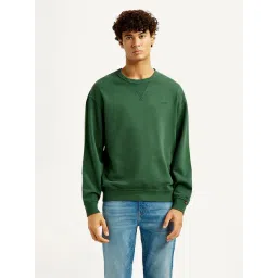 Levi's Green Cotton Regular Fit Logo Printed Sweatshirt-picture-37