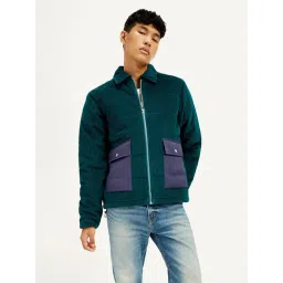 Levi's Green Cotton Regular Fit Solid Jacket-picture-43