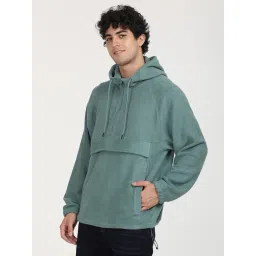 Levi's Green Cotton Relaxed Fit Hooded Sweatshirt image 3