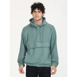 Levi's Green Cotton Relaxed Fit Hooded Sweatshirt image 1