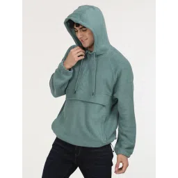 Levi's Green Cotton Relaxed Fit Hooded Sweatshirt image 4