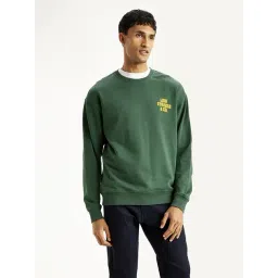 Levi's Green Cotton Relaxed Fit Sweatshirt-picture-17