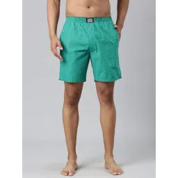 Levi'S Green Pure Cotton Relaxed Fit Printed Shorts-picture-10