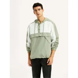 Levi's Green Slim Fit Color-Block Wind Cheater-picture-23