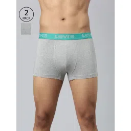 Levi'S Grey Cotton Skinny Fit Trunks - Pack Of 2-image-34