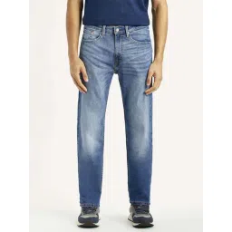 Levi's Indigo Cotton Regular Fit Jeans-picture-13