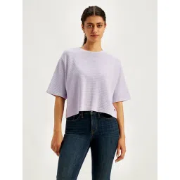 Levi's Lavender Textured T-Shirt-picture-39