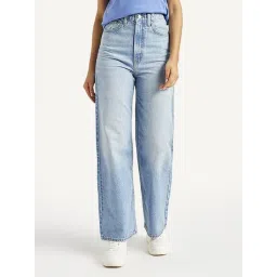 Levi's Light Blue Cotton Loose Fit Jeans-picture-35