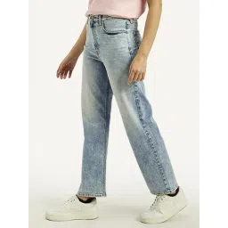 Levi's Light Blue Straight Fit Jeans-picture-46