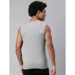Levi's Light Grey Melange Cotton Regular Fit Vest image 2