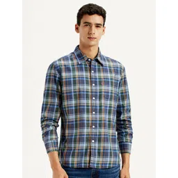 Levis Men Classic Slim Fit Checked Casual Shirt-picture-36