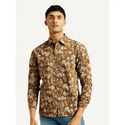 Levis Men Classic Slim Fit Floral Printed Spread Collar Casual Shirt-picture-14