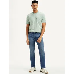 Levis Men Classic Slim Fit Mid-Rise Light Fade Stretchable Jeans-picture-39